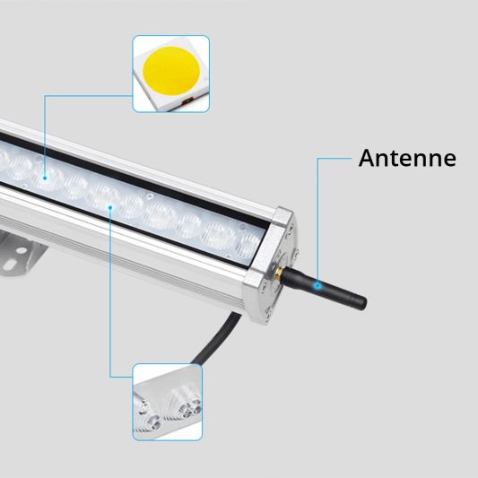 RGBWW LED Wall Washer 24 watt met afstandsbediening en 1-4 Wall Washers