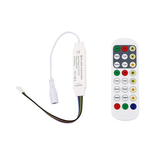 24 Tasten RGBWW RF -Steuerung mit Fernbedienung