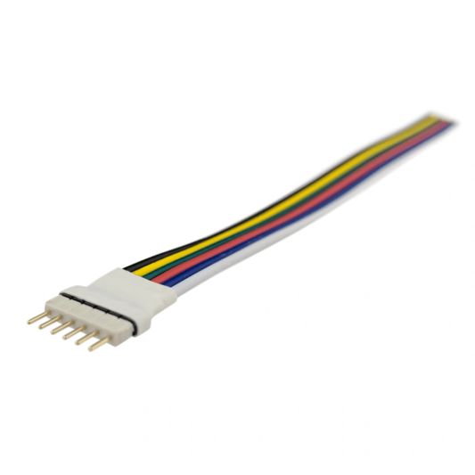 RGBWW Stecker 6 Pins mit 15 cm Kabel