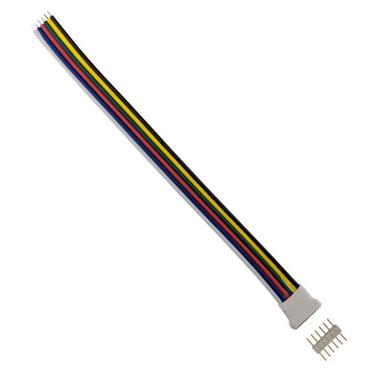 RGBWW Stecker 6 Pins mit 15 cm Kabel