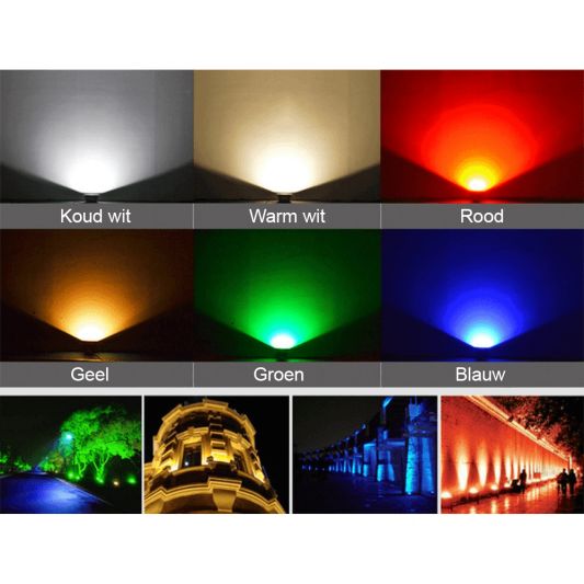 RGBWW WLAN LED Scheinwerfer/ Baulampe 10 Watt IP65