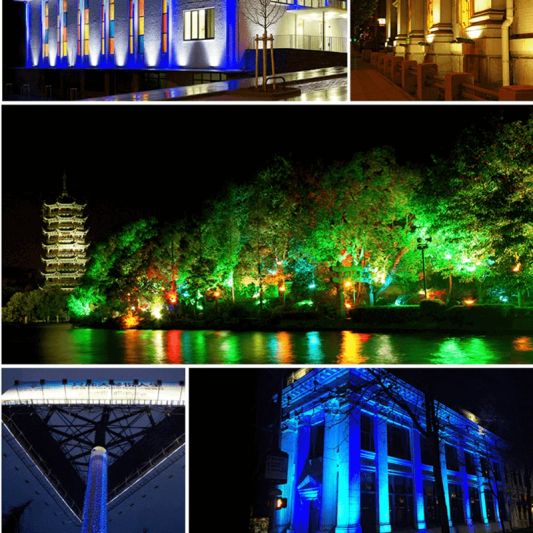 RGBWW WLAN LED Scheinwerfer Baulampe 100 Watt IP65 lose