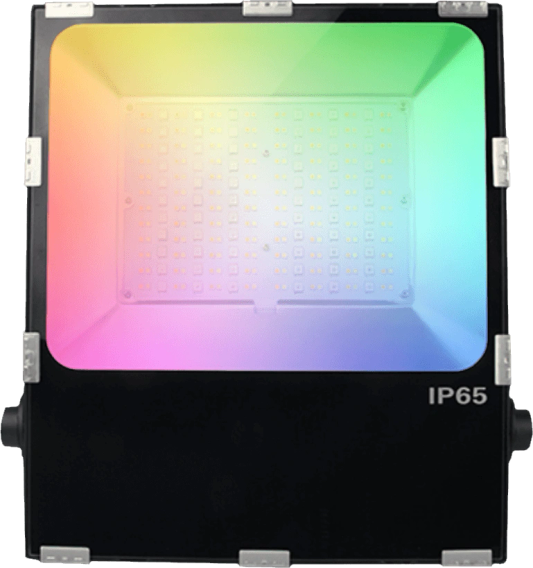 RGBWW WLAN Scheinwerfer 100 Watt mit Fernbedienung und 1-4 Lampen