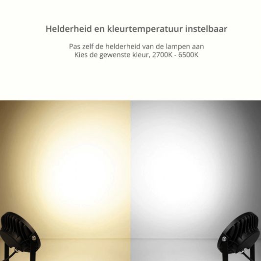 1-4 RGBWW WLAN LED Gartenstrahler 15 Watt Set mit Fernbedienung