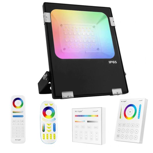 RGBWW WLAN Scheinwerfer 20 Watt mit Fernbedienung und 1-4 Lampen