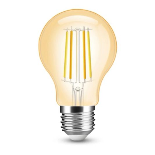 Smarte Filament Zigbee LED Lampe - Dual White 7W E27 Fassung - A60 Model farbig - Vorteilsset 6 Stück