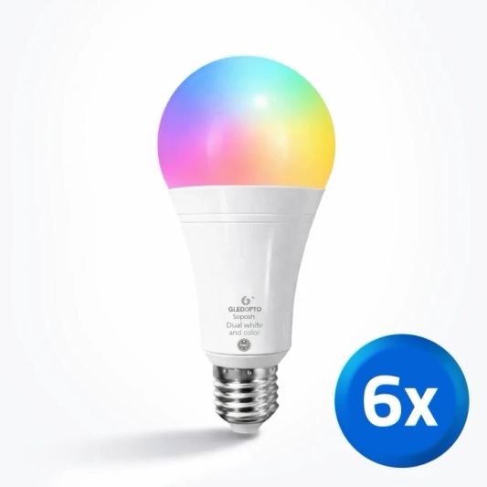 Smarte Zigbee Lampe - 12 Watt E27 Fassung- RGB+CCT - Vorteilsset mit 6 Stück