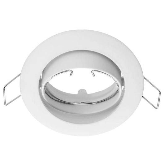 schwenkbare spotarmatur rund weiss geeignet fuer gu10mr16