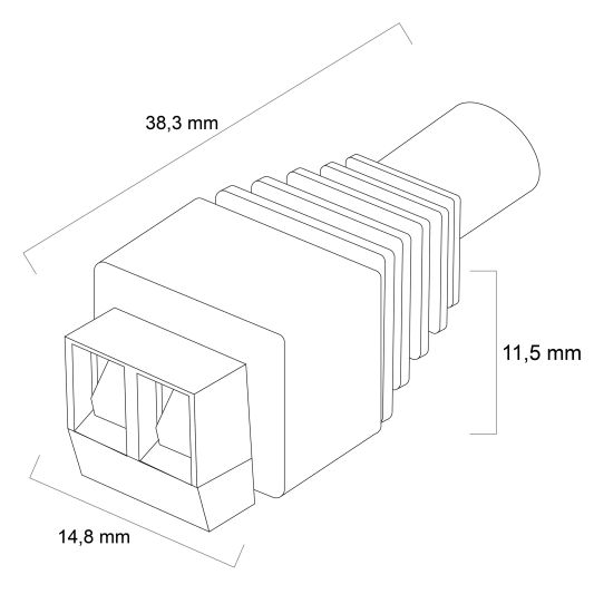 Stecker Led Streifen weiß löten nicht notwendig Typ Mann
