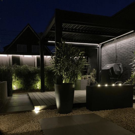 Terrassenüberdachung Beleuchtung Set 8 Meter