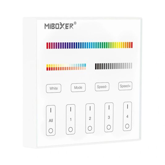 Touch Modul 4 Zonen RGBWW Fernbedienung Wandmodul mit Batterie