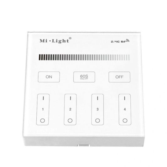 Touch Modul Wandbedienung kabellos weiß auf Batterie Milight lose