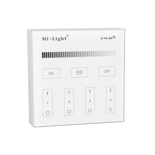 Touch Modul Wandbedienung kabellos weiß auf Batterie Milight lose