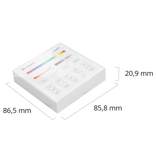 Touch Modul 4 Zonen Wandmodul RGBWW - komplett