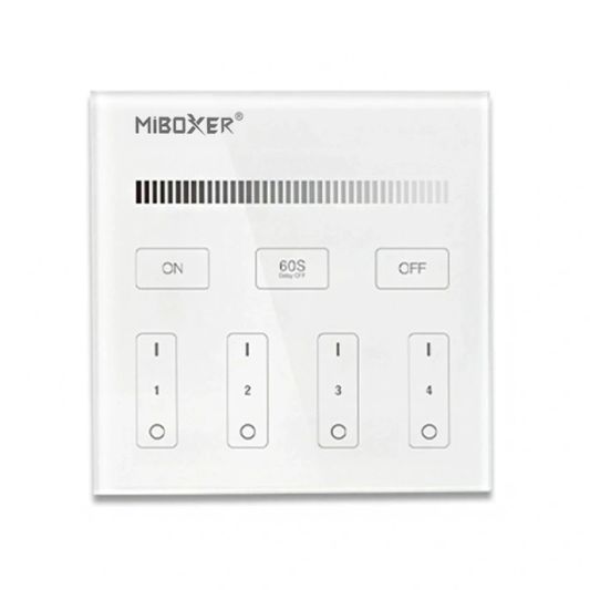 Touch Panel Wandbedienung kabellos Weiß Batteriebetrieben einzeln