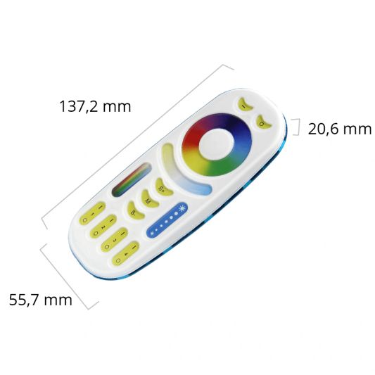 Touch RF 4 Zonen Fernbedienung RGBWW - lose