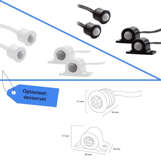 Treppenbeleuchtung LED Streifen Neutralweiß – komplettes Set 50 CM