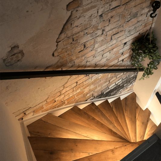 Treppenbeleuchtung LED Streifen Warmweiß komplettes Set 50 CM