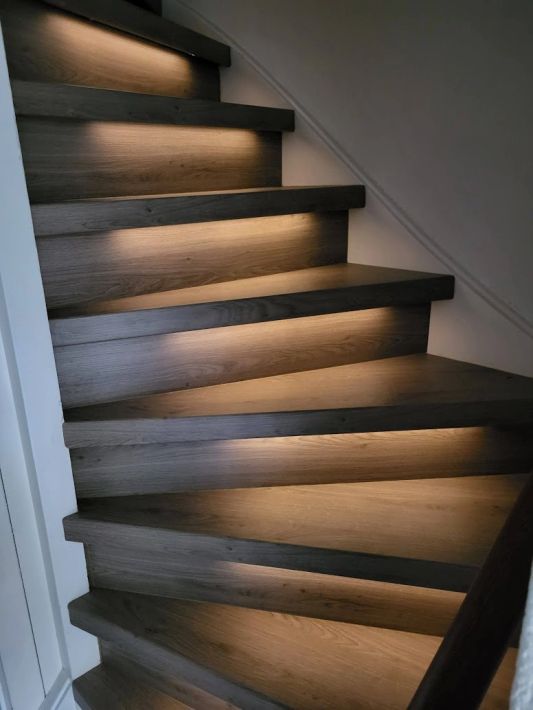 Treppenbeleuchtung LED Streifen Warmweiß - komplettes Set 50 cm