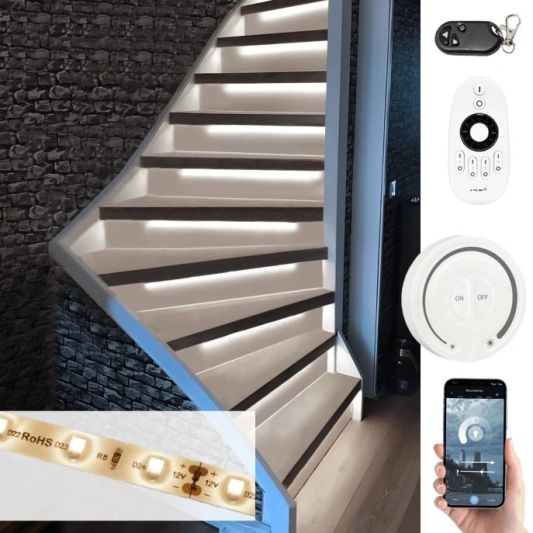 Treppenbeleuchtung LED Streifen Neutralweiß – komplettes Set 50 CM