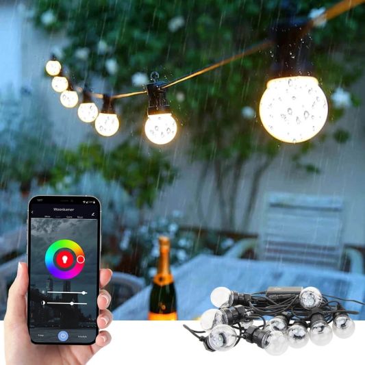 Tuya Smart Lichterkette – RGB Dreamcolor Lichterkette mit 10 Lampen