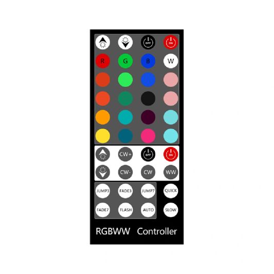 TV backlight Set mit 2 RGBWW Led Streifen für TV’s >60 inch