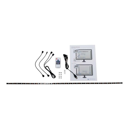 TV LED Streifen Set mit 1 RGB Streifen für TV’s > 60 inch