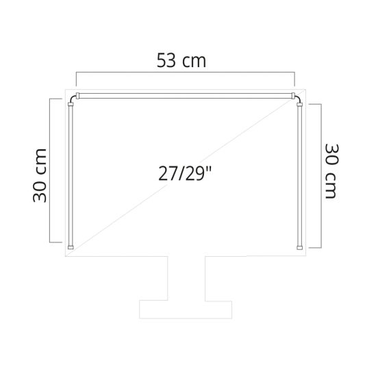 USB Gaming Monitor Ambilight LED Streifen - 27/29"