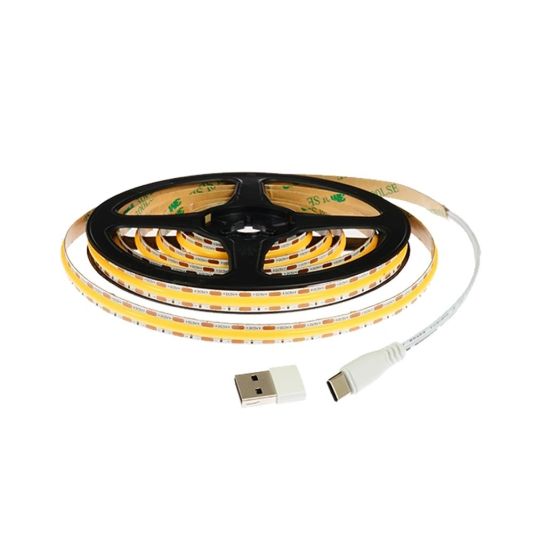USB LED Streifen hellweiß komplettes Set