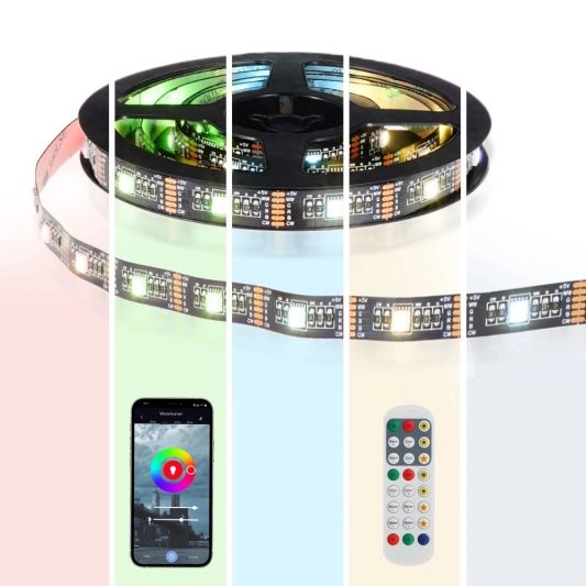 USB LED Streifen RGBWW komplettes Set