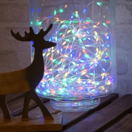 USB Lichterkette - RGB - 10 LEDs p/m - 20m