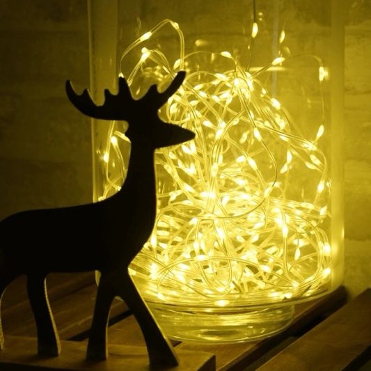 USB Lichterkette - Warmweiß - 10 LEDs p/m - 10M