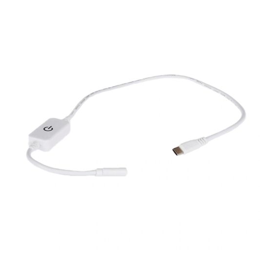 USB Touch Dimmer Einfarbig weiß