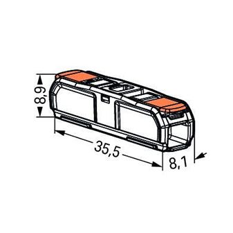 Wago Verbinder 1-Weg Schweißklemme Set 12 Stück