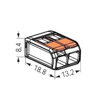 Wago Verbinder 2-Weg Schweißklemme Set 16 Stück