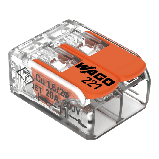 Wago Verbinder 2-Weg Schweißklemme Set 16 Stück