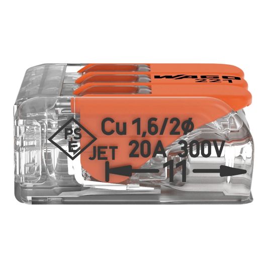 Wago Verbinder 3-Weg Schweißklemme Set 12 Stück