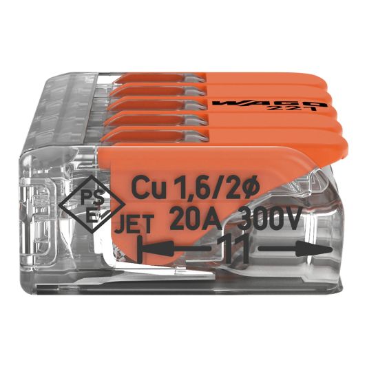 Wago Verbinder 5-Weg Schweißklemme Set 8 Stück