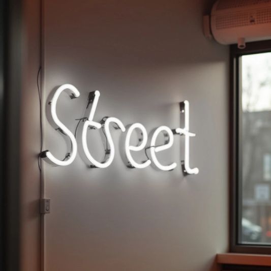 Wanddekoration LED Streifen Set Neon dual white