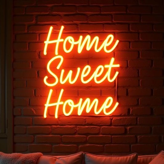 Wanddekoration LED Streifen Set Neon RGB midi gerade