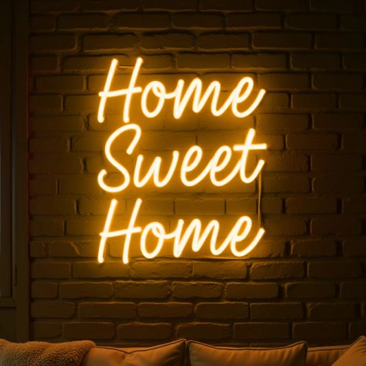 Wanddekoration LED Streifen Set Neon Warmweiß