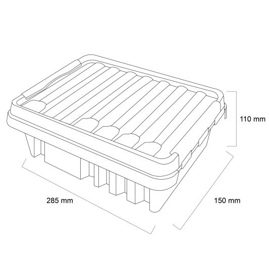 Wasserdichtes Gehäuse Dribox grün für Adapter und Steuerung