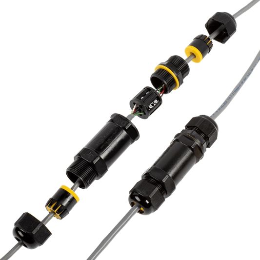 Wasserdichter IP68 2-fach 230V-Steckverbinder - Set von 5 Stück