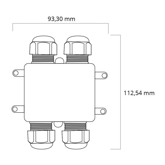 Wasserdichter Connector IP68 4-weg H-Stück