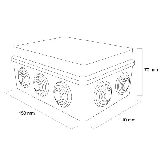 Wasserdichte Verbindungsstelle klein
