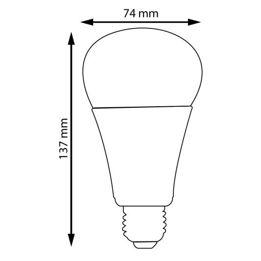 WLAN LED Lampe RGBW 9W E27 Fassung 3er-Vorteilsset