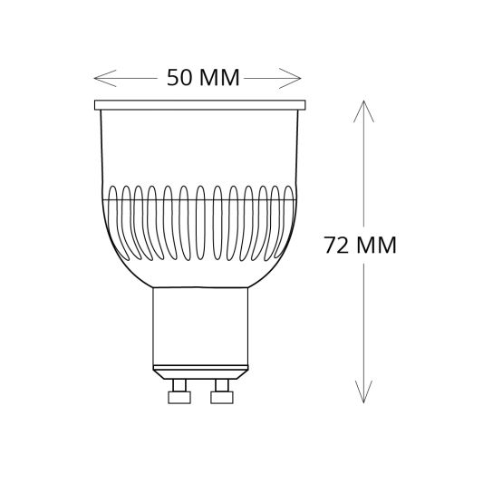 WLAN LED Strahler RGBW 5 Watt GU10 Fassung