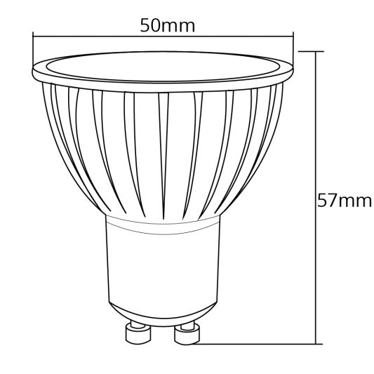 WLAN LED StrahlerRGBWW 4W GU10 Fassung