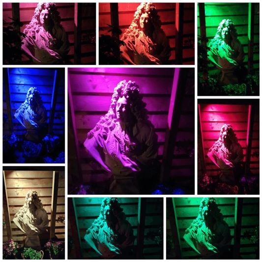 WLAN LED Gartenstrahler mit RGBWW Farben 6 Watt