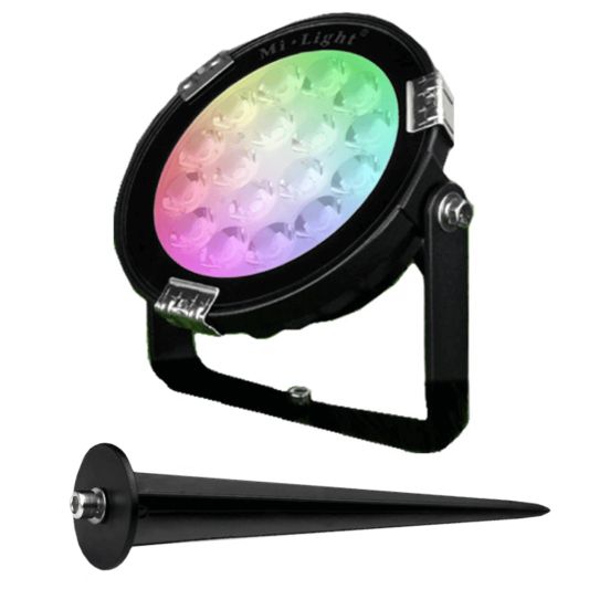 WLAN LED Gartenstrahler mit RGBWW Farben 9 Watt